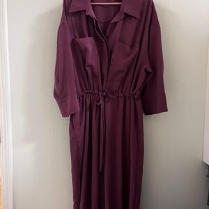 Prologue Plum Long Sleeve Wide Leg Jumper